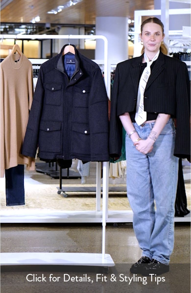 Greeley Wool Blend Field Jacket, sales video thumbnail