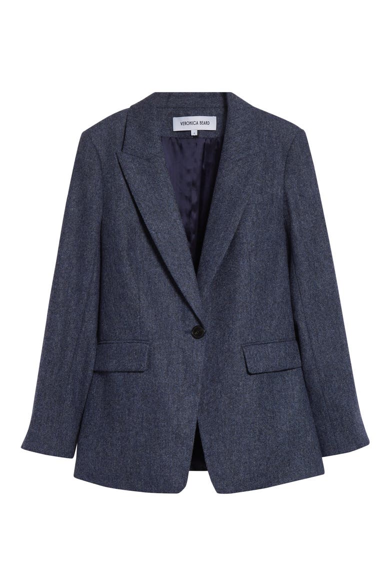 Vega Wool Dickey Jacket, Main, color, BLUE MELANGE