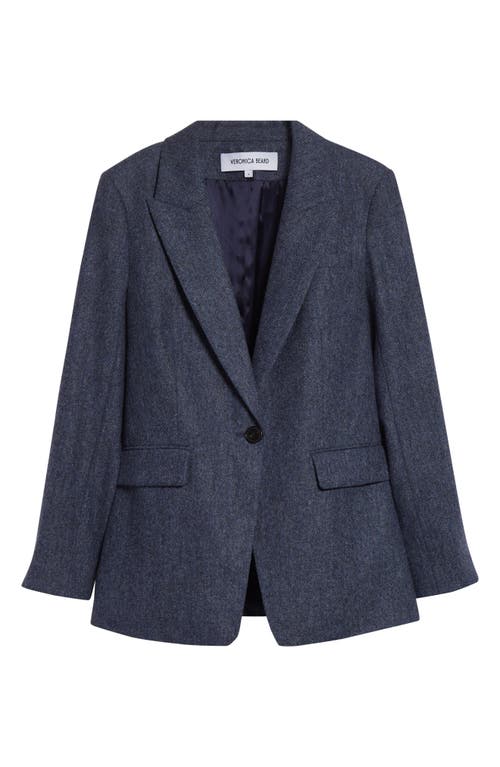Veronica Beard Vega Wool Dickey Jacket In Blue