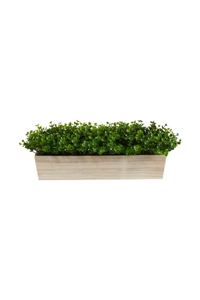 19-in Eucalyptus Artificial Plant in Decorative Planter, Main, color, Green