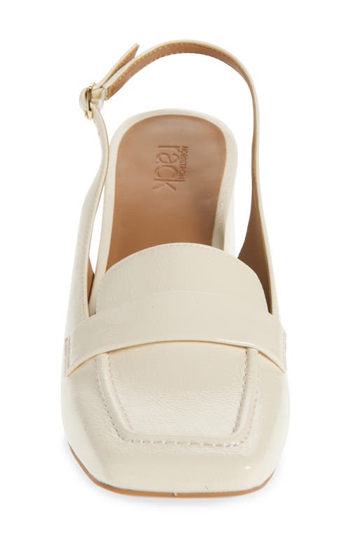 Nordstrom Rack Stasia Loafer Pump In Ivory Patent