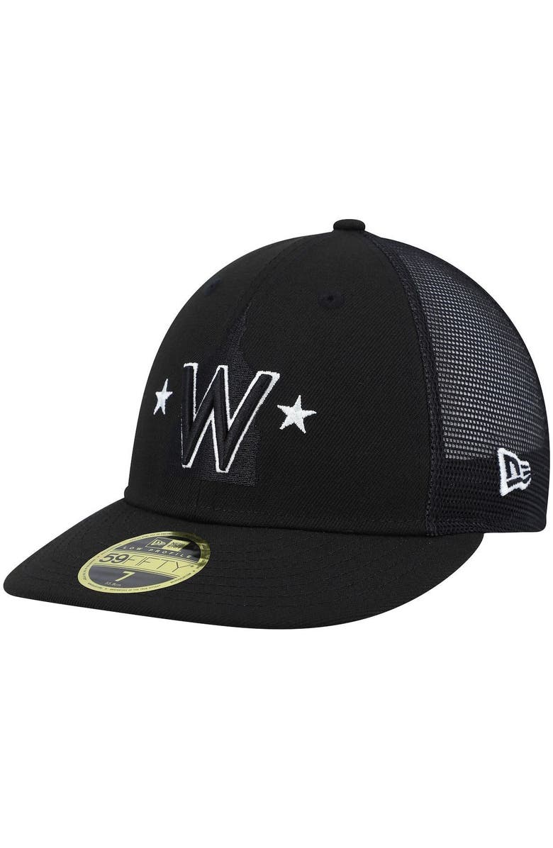 New Era Men's New Era Black Washington Nationals 2023 Batting Practice Low Profile 59FIFTY Fitted Hat, Alternate, color,