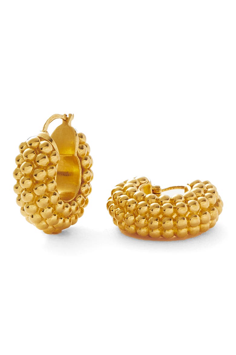 Bayu Hoop Earrings, Alternate, color, GOLD