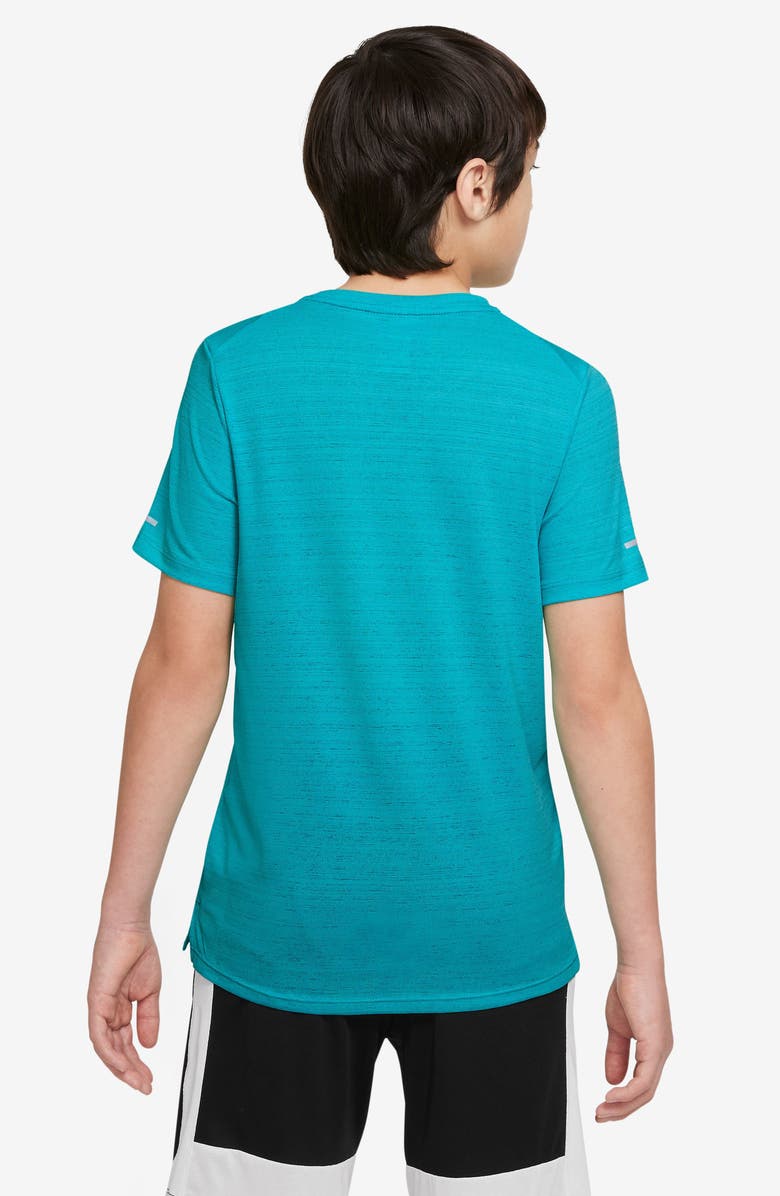 Nike Kids' Dri-FIT Miler Training T-Shirt, Alternate, color, 345 Dusty Cactus
