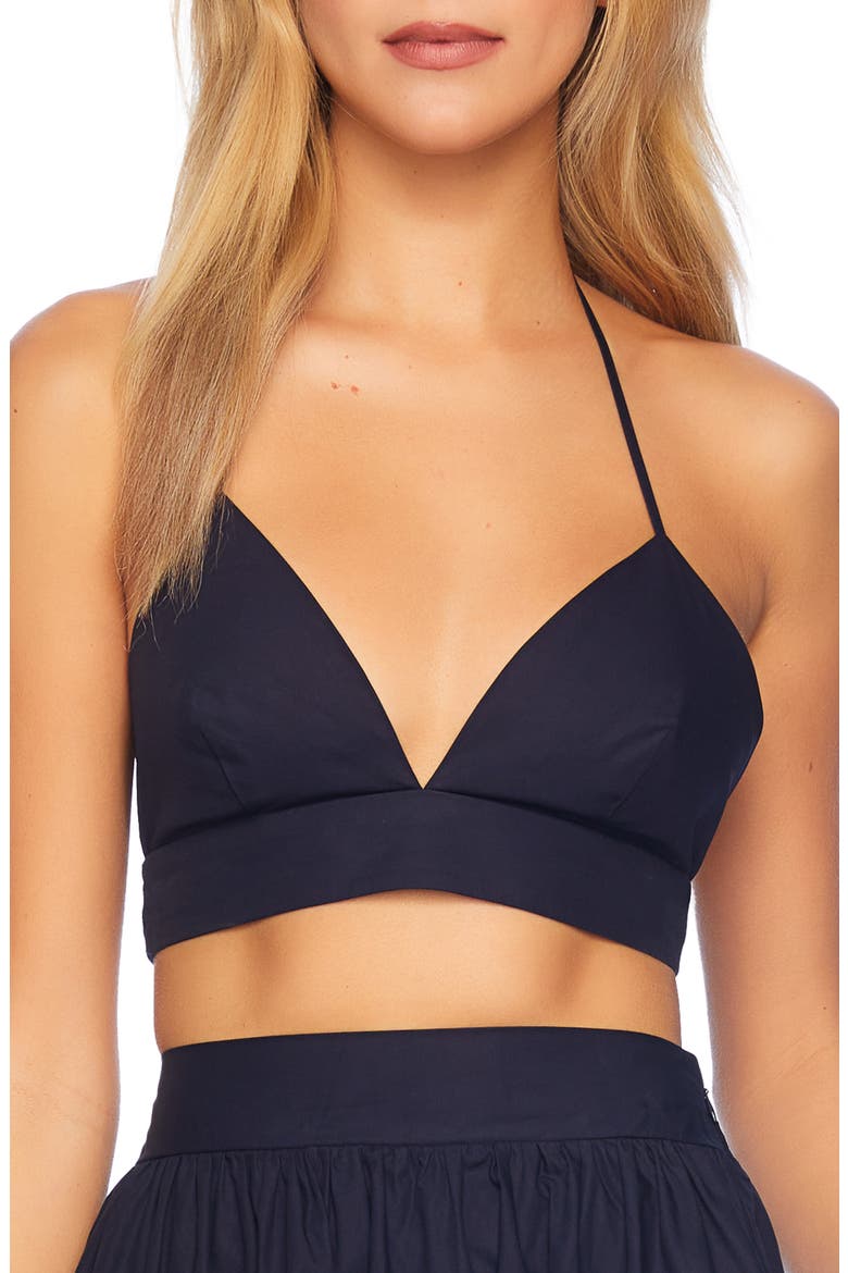 Poplin Crop Camisole, Main, color, MIDNIGHT