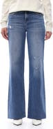 Bayeas Raw Hem High Waist Wide Leg Jeans
