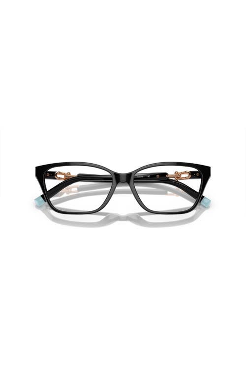 Tiffany & Co . 53mm Rectangle Optical Glasses In Black