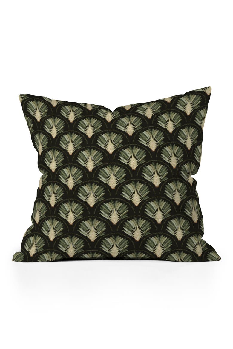 Palm Deep Accent Pillow, Main, color, GREEN