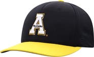 TOP OF THE WORLD Men's Top of the World Black Appalachian State Mountaineers Reflex Two-Tone Flex Hat