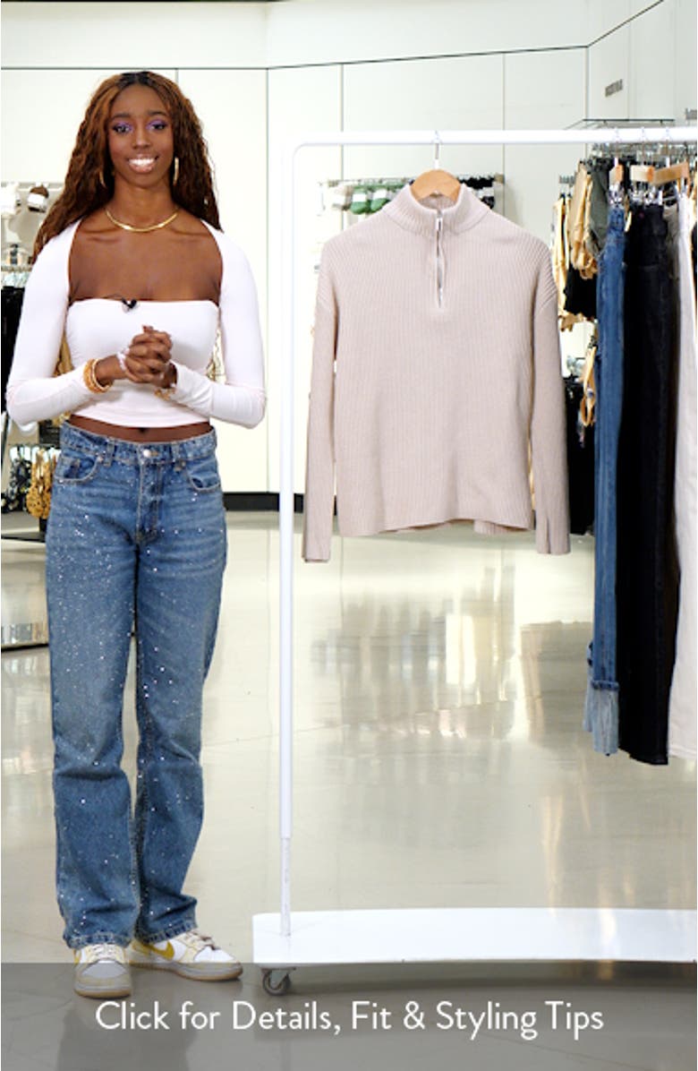 Amour High Neck Oversize Pullover Sweater, sales video thumbnail