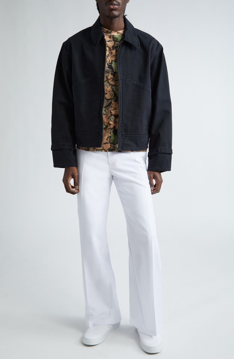 STOCKHOLM SURFBOARD CLUB Cotton Twill Work Jacket, Alternate, color, Black