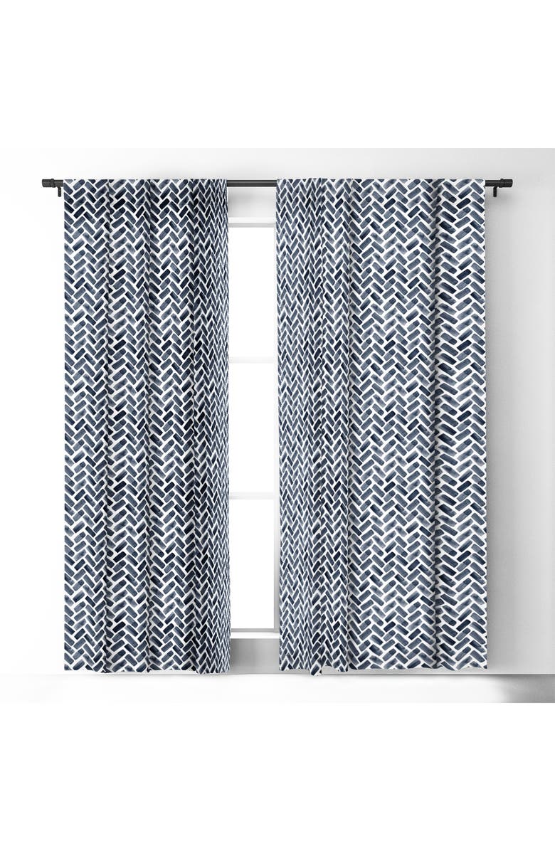 Deny Designs Little Arrow Design Co. Arcadia Herringbone Blackout Window Panel, Alternate, color,