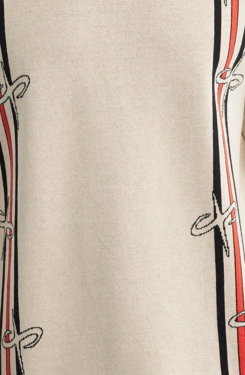 SANTO STUDIO Flying Logo Soccer Sweater, Alternate, color, Cream