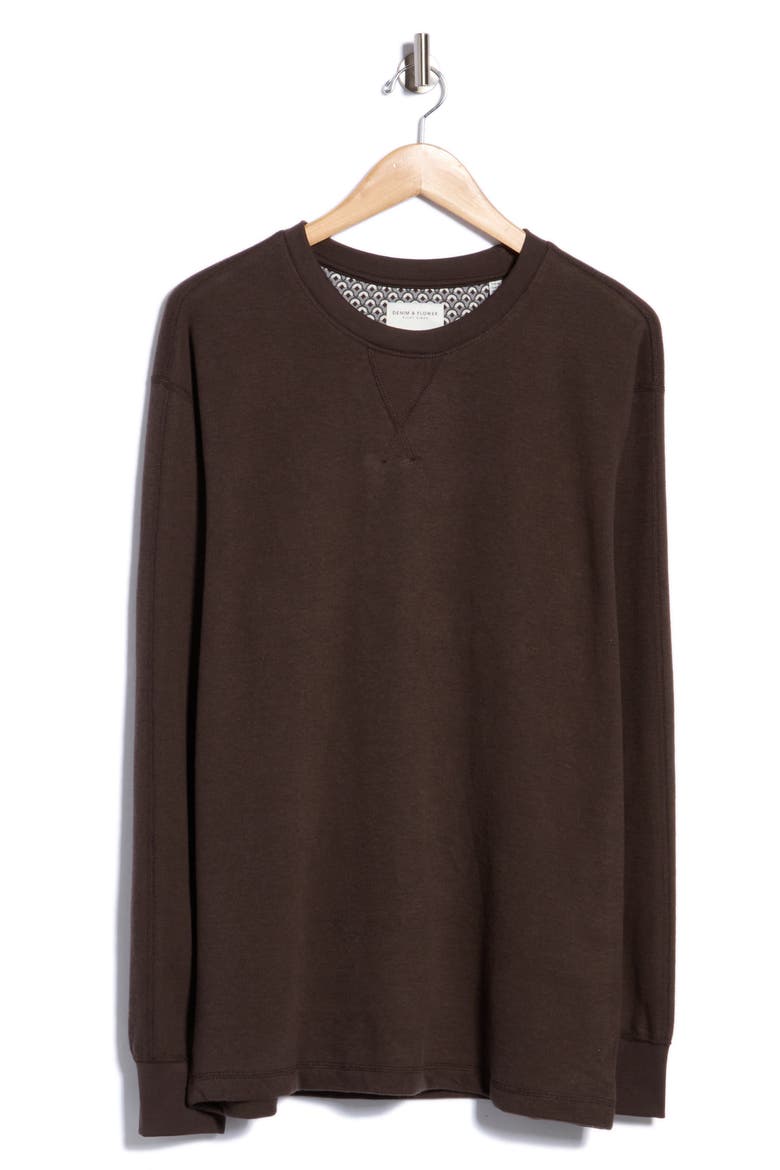 Crewneck T-Shirt, Main, color, BLACK COFFEE