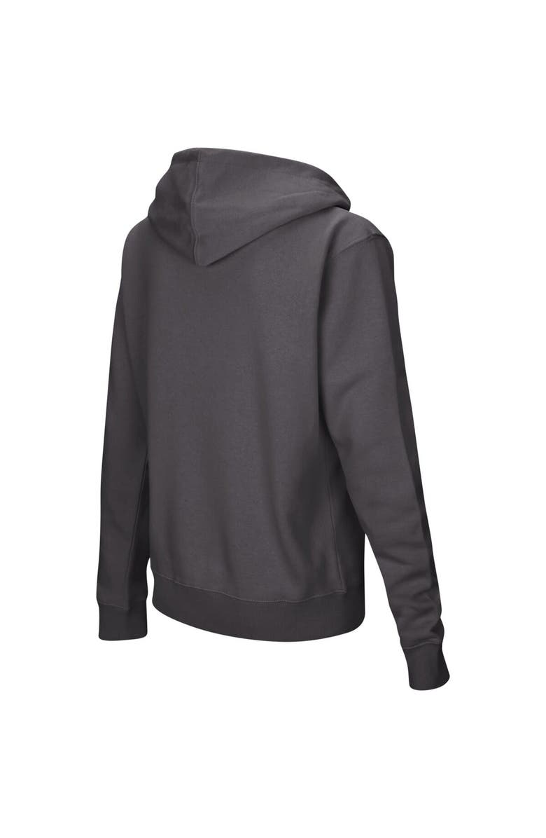 COLOSSEUM Women's Colosseum Charcoal Michigan Wolverines Arch & Logo Pullover Hoodie, Alternate, color, Charcoal