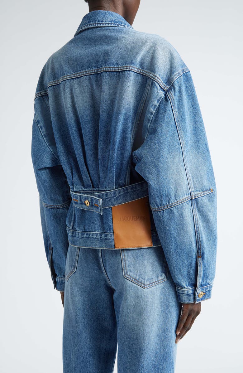 Jacquemus La Veste de-Nîmes Denim Trucker Jacket, Alternate, color,