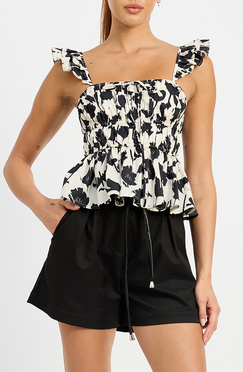 En Saison Laurel Sleeveless Peplum Top, Main, color,