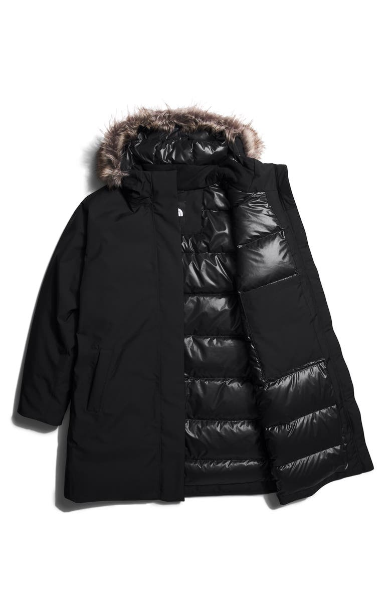 The North Face Arctic Waterproof 600-Fill-Power Down Parka with Faux Fur Trim, Alternate, color,