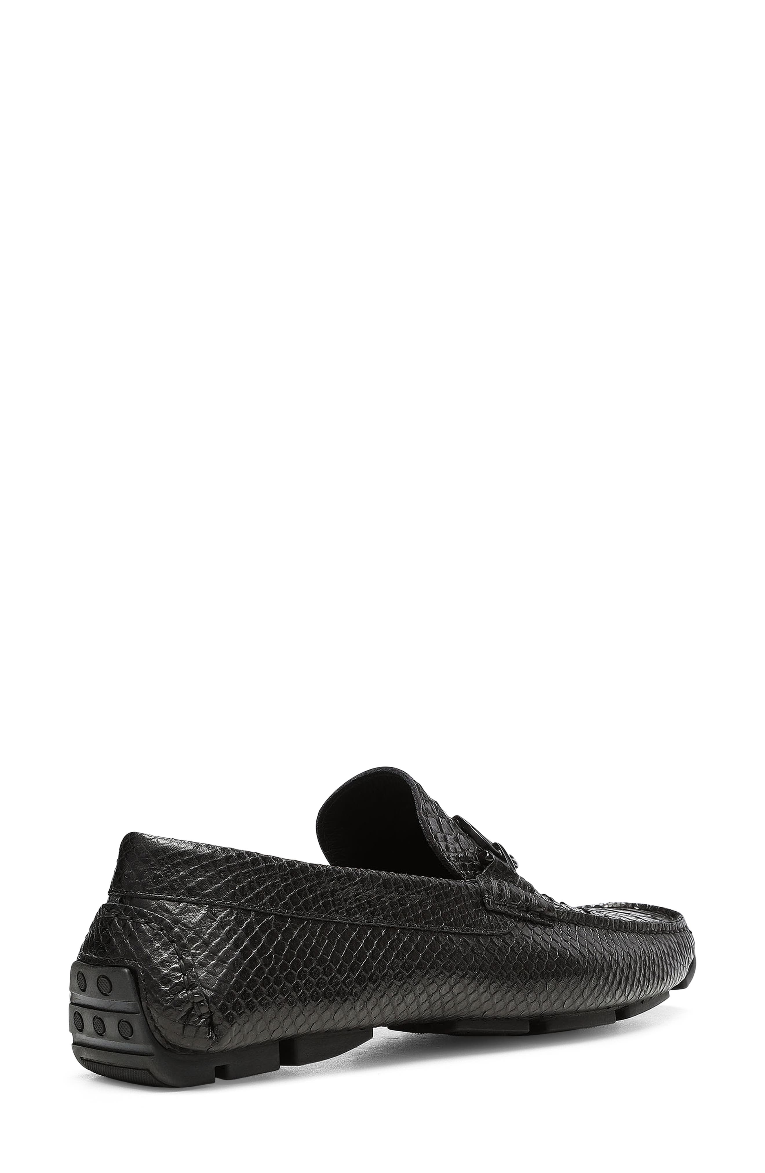 Donald Pliner Dacio II Snakeskin Embossed Driving Loafer, Alternate, color, 