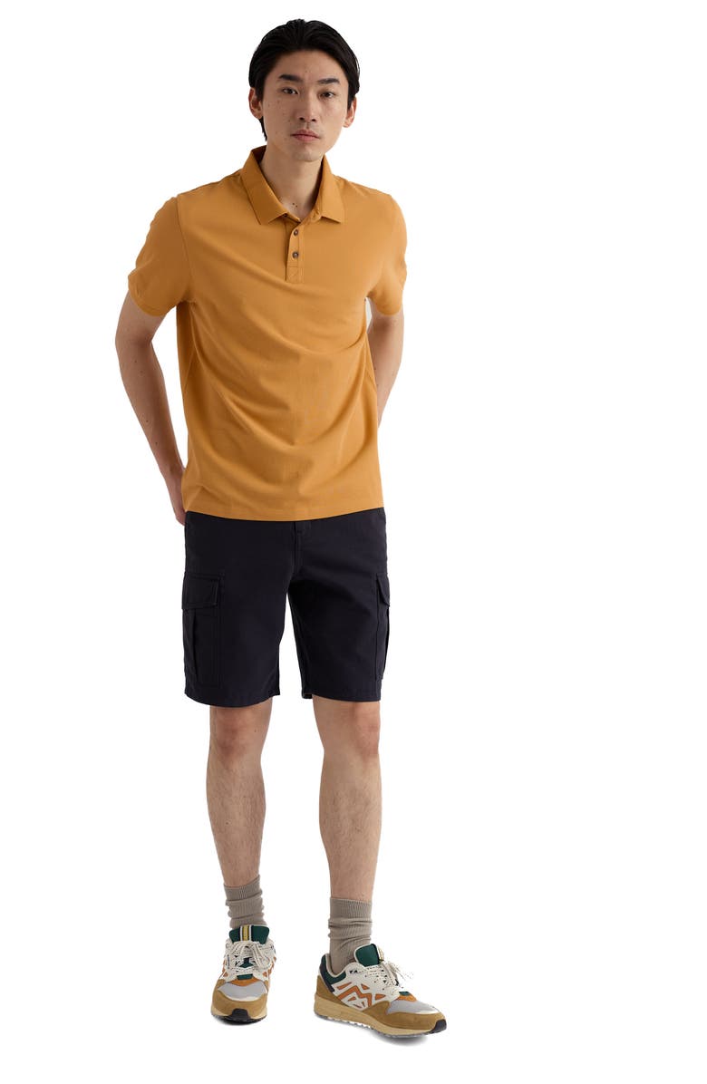Seasalt Cornwall Balefire Organic Cotton Polo, Alternate, color, Mustard Seed