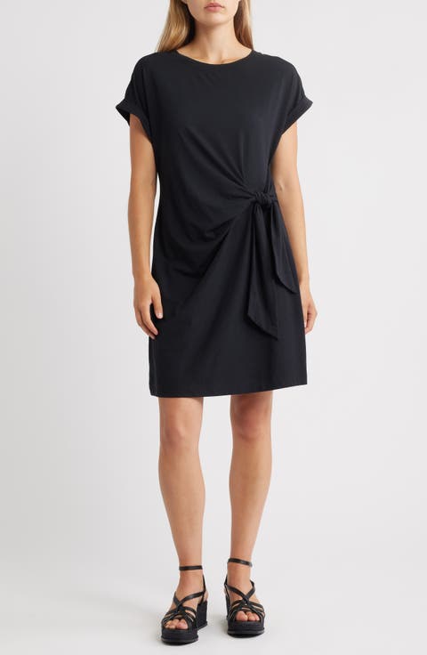 N°21 Black Cotton Short Dress With Pockets N°21 Black Cotton Short Dress With Pockets Mini | THE LIST