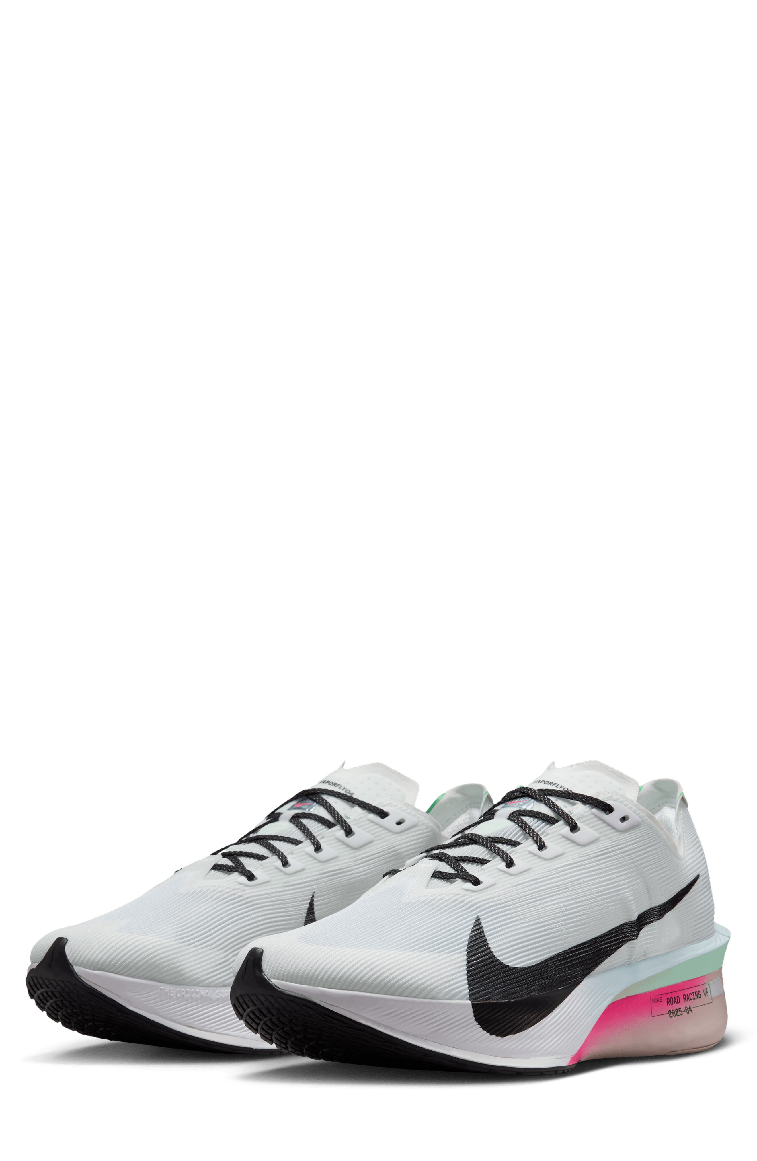 Nike ZoomX Vaporfly Next 4 Racing Shoe, Main, color, White/ Hyper Pink