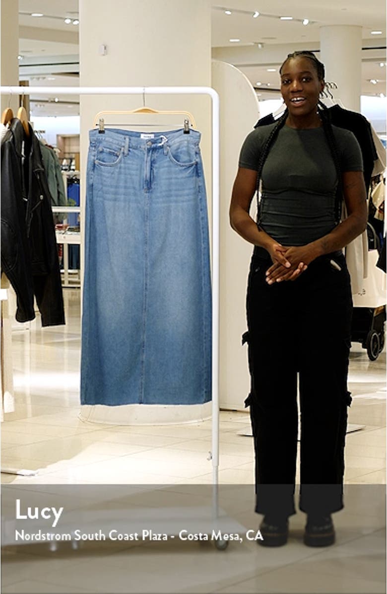 Raye Denim Maxi Skirt, sales video thumbnail