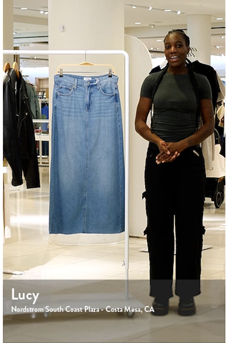 Raye Denim Maxi Skirt video