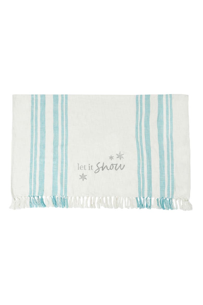 Morgan Christmas Throw, Main, color, Blue