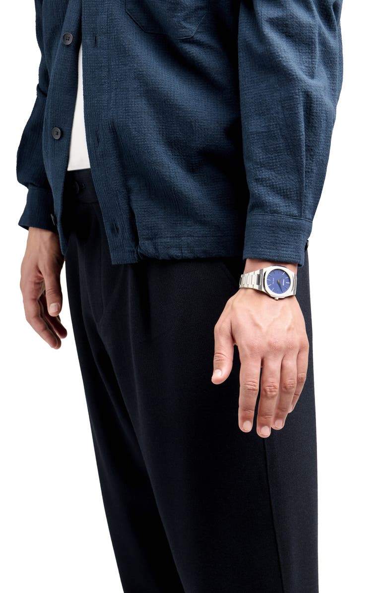 D1 Milano Ocean Ultrathin Bracelet Watch, 38mm, Alternate, color, Blue