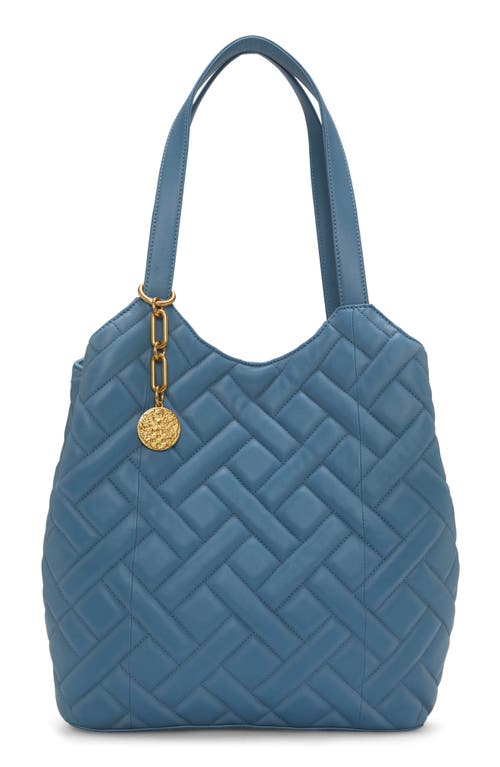 Vince Camuto Kisho Quilted Leather Shoulder Bag in Blue at Nordstrom
