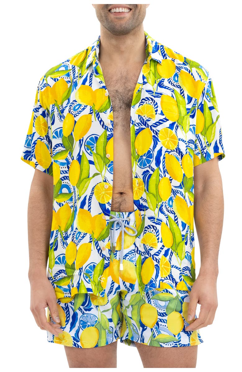 Kenny Flowers The Bossitano - Swim Trunks, Alternate, color, White