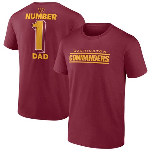 Men's Fanatics  Burgundy Washington Commanders Big & Tall Number One Dad T-Shirt
