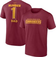 FANATICS Men's Fanatics Burgundy Washington Commanders Big & Tall Number One Dad T-Shirt