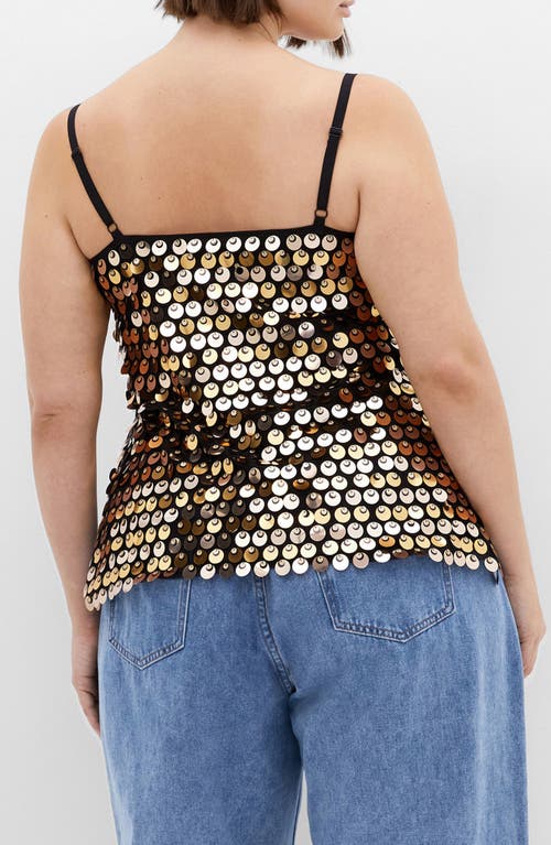 City Chic Disco Paillette Sequin Camisole