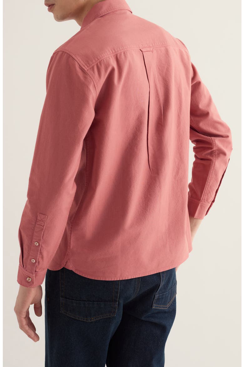 Jenken Garment Dyed Organic Cotton Oxford Shirt, Alternate, color, ROSE DEW