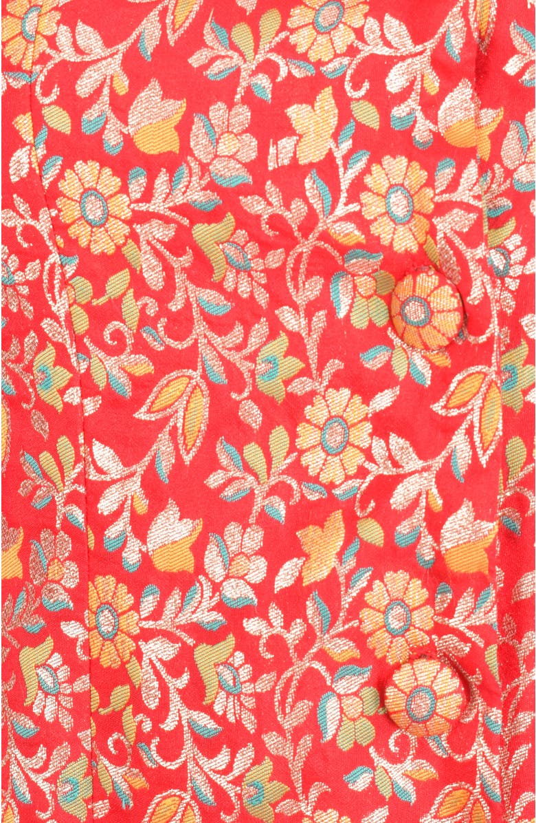 RAAS Clara Silk Floral Jacquard Blazer Dress, Alternate, color, Red