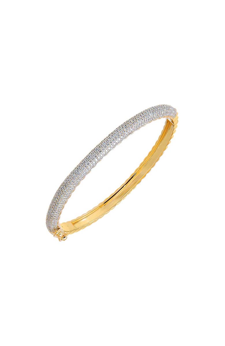 BY ADINA EDEN Diamond Rounded Pave Bangle Bracelet 14K, Main, color, 14K Gold