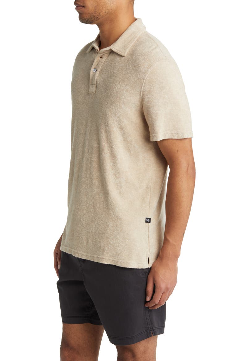 Rhen Terry Cloth Polo, Alternate, color, CHICKPEA