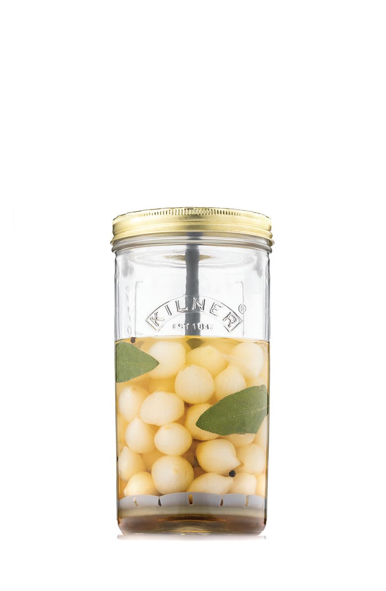 Kilner Pickle Jar with Lifter, 34 ounce, Alternate, color, Clear