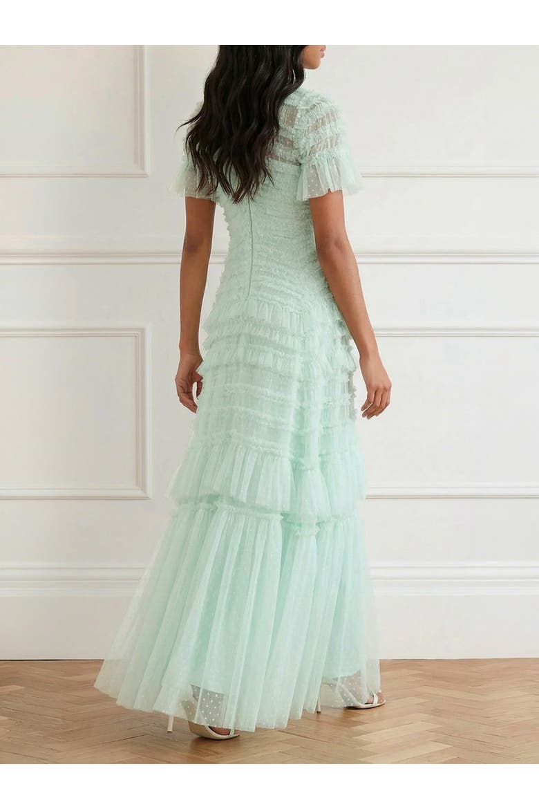 Valentine Ruffle Maxi Gown, Alternate, color, Soft Mint