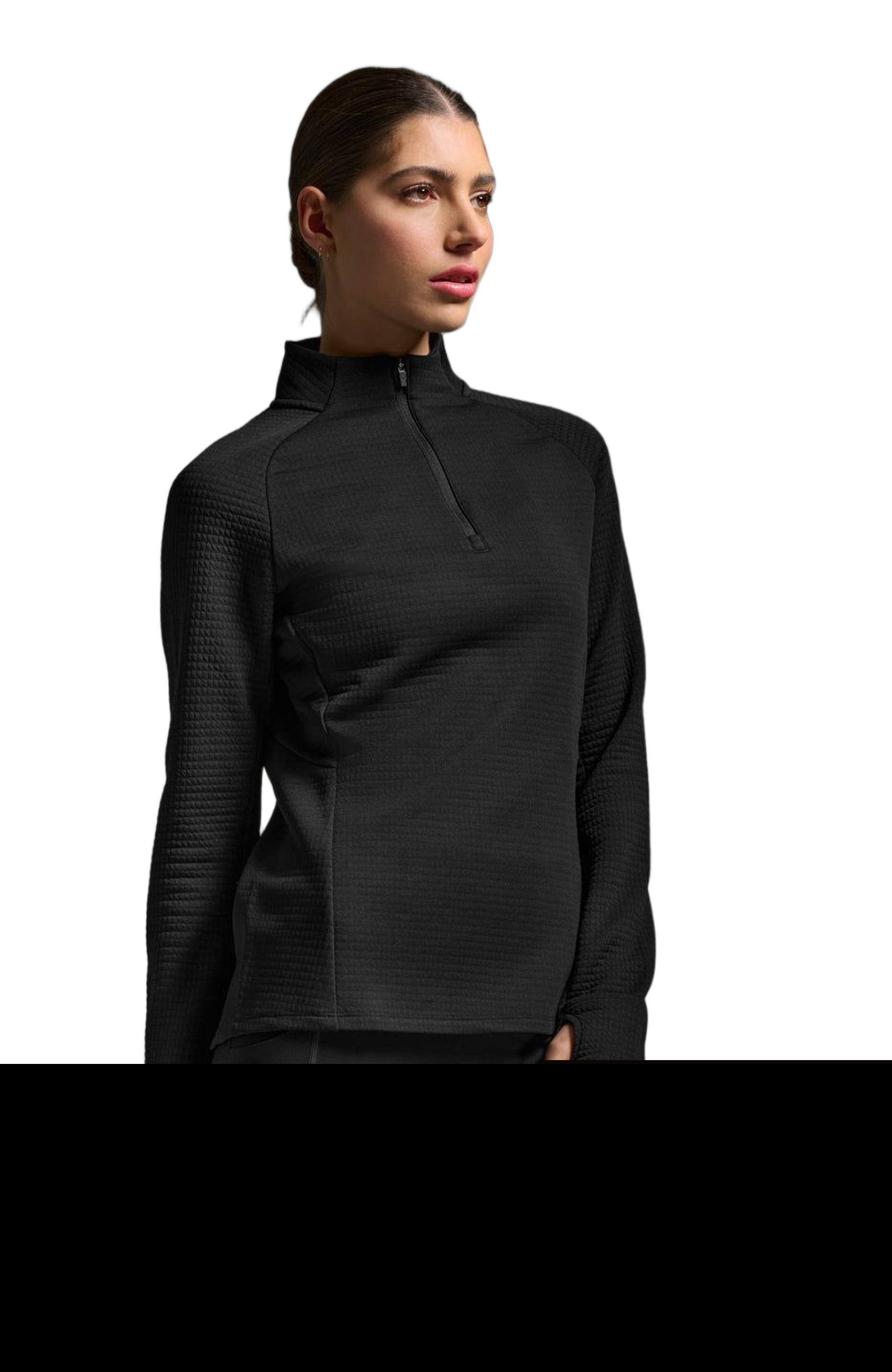 2XU Women's Ignition Haptic 1/4 Zip, Alternate, color, Black/Silver Reflective