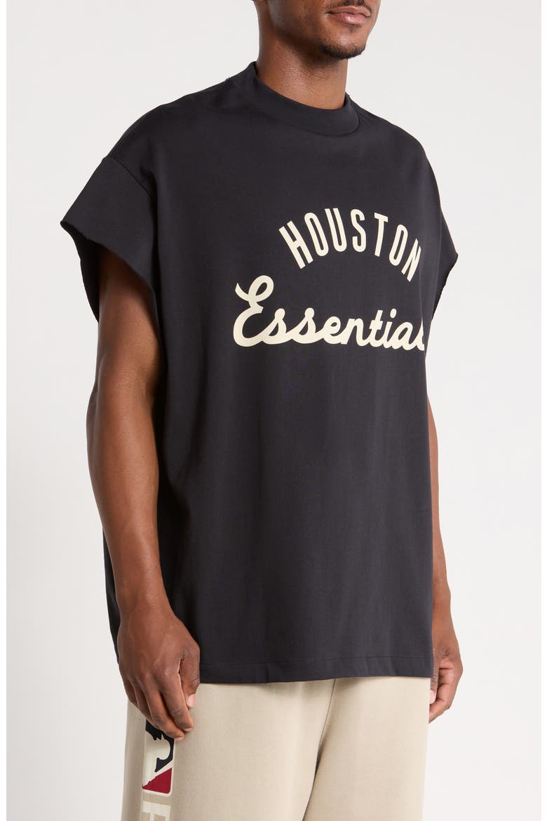 Astros '90s Jersey Cotton Cutoff T-Shirt, Alternate, color, BLACK
