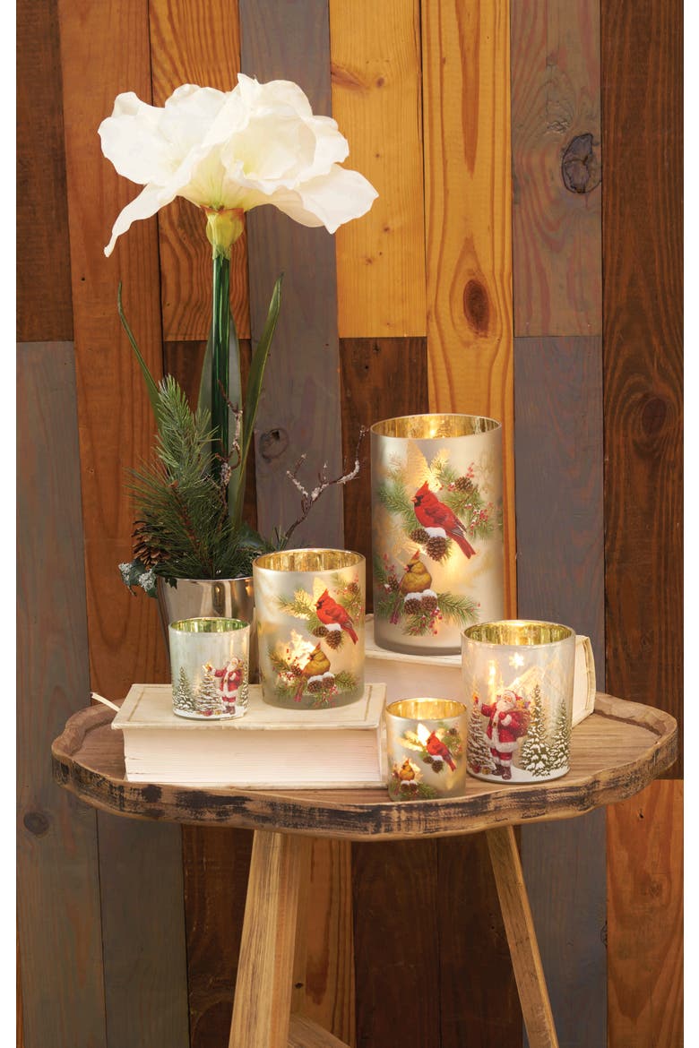 Cardinals Glass Container Large, Alternate, color, Yellow