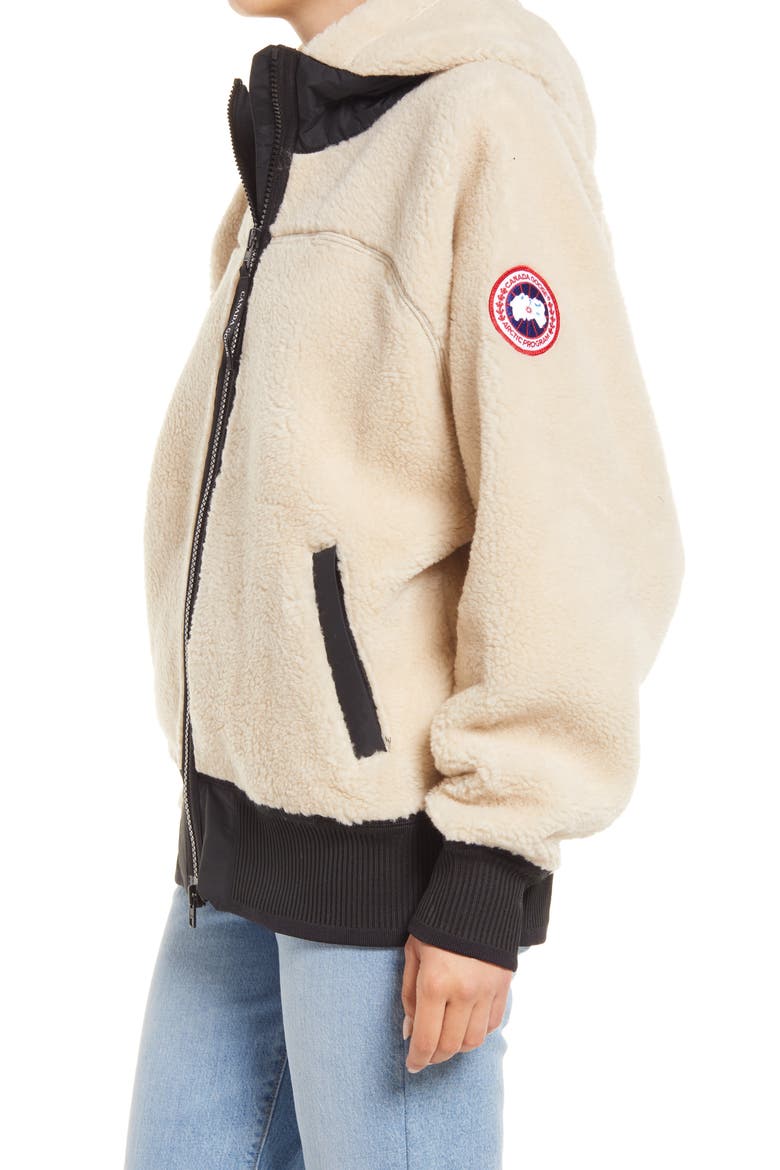 Simcoe Fleece Hoodie, Alternate, color, LIGHT TAN