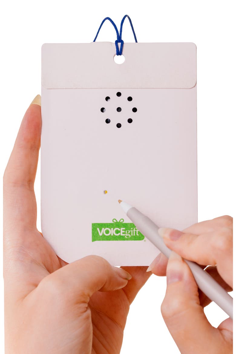 Voice Recordable Gift Tag, Alternate, color, Seashell