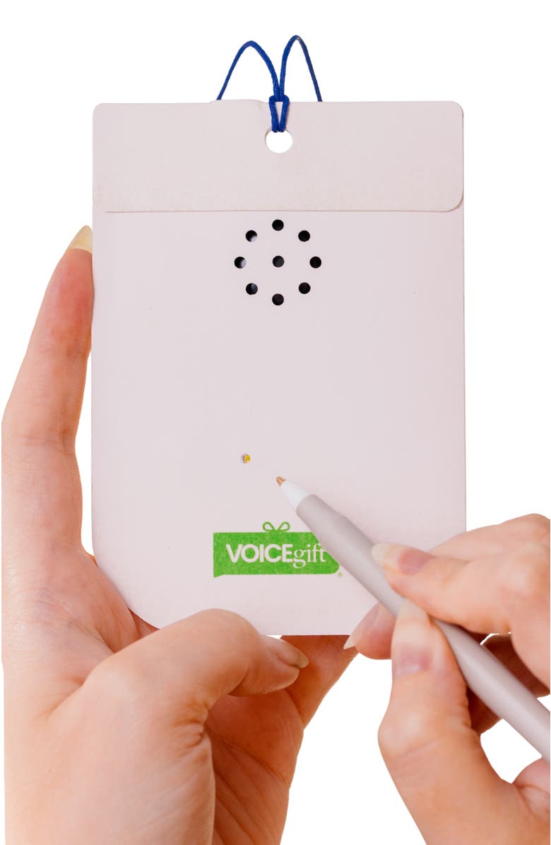 VoiceGift Voice Recordable Gift Tag, Alternate, color, Seashell