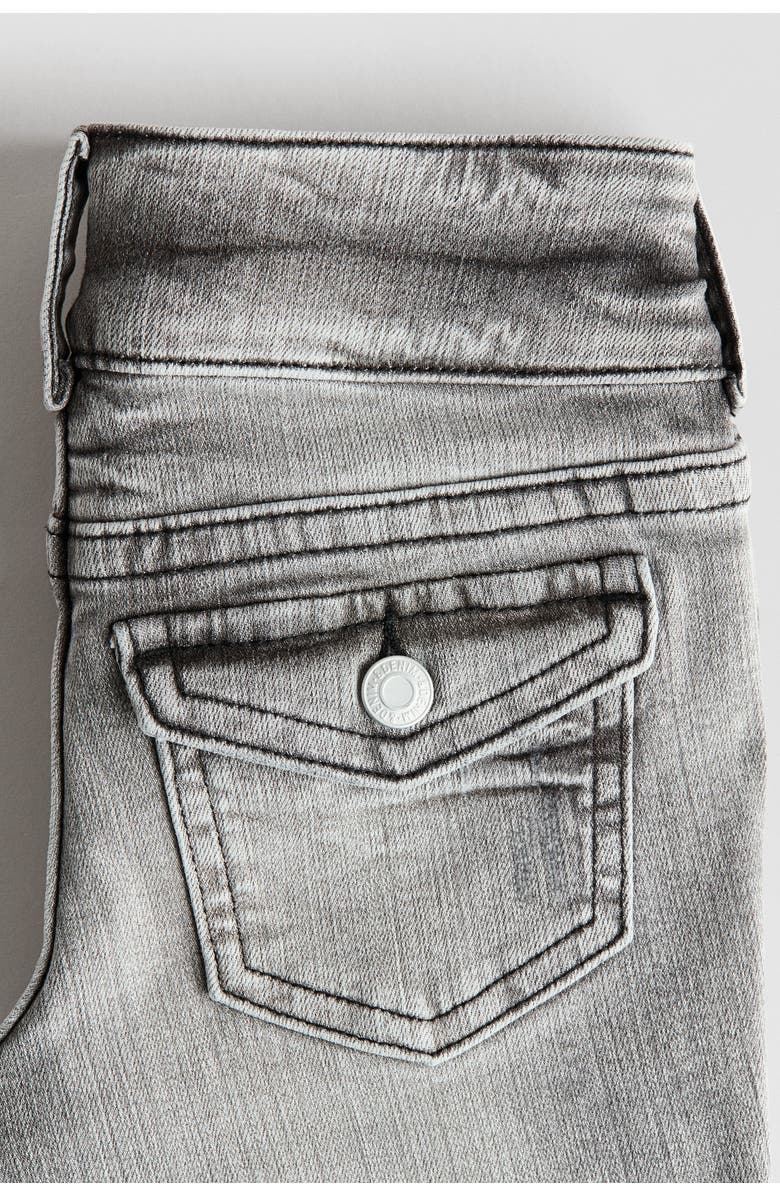 H&M Bootcut Leg Low Jeans, Alternate, color, Washed Denim Gray