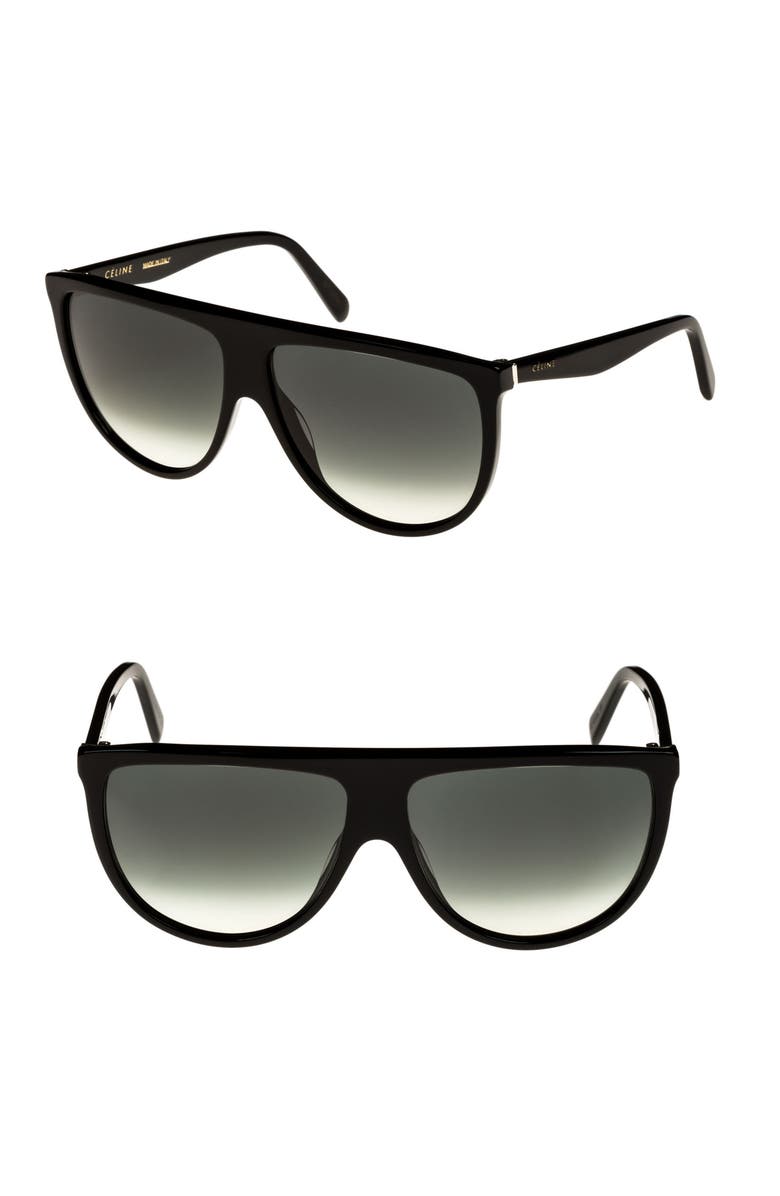 CELINE 62mm Pilot Sunglasses, Main, color, 