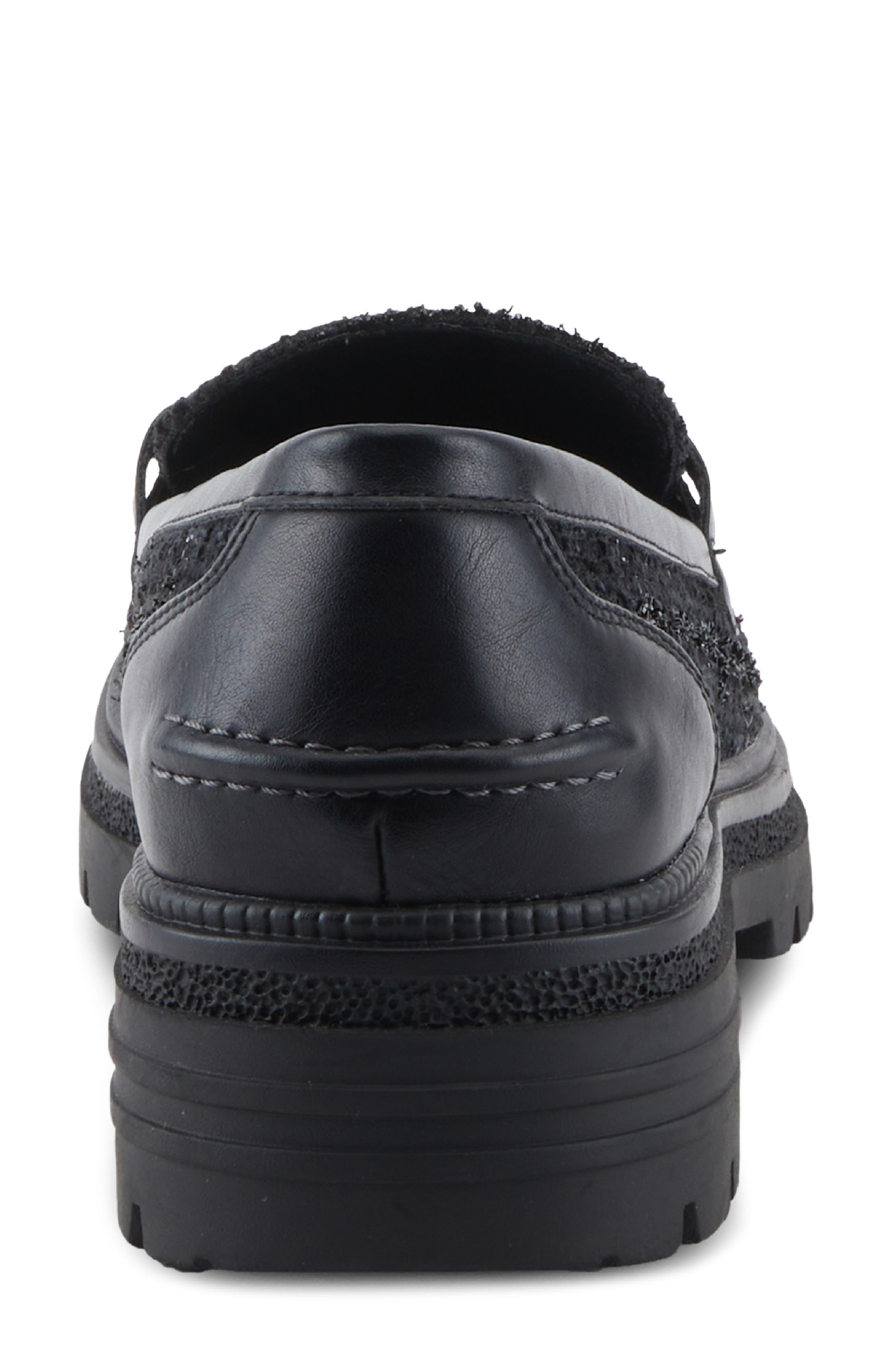 Nacarri Bit Lug Sole Loafer, Alternate, color, BLACK